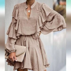 ruffle polka dot dress